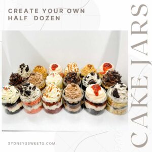 Custom half dozen cake jars